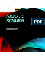 Practical 10: Presentation: Exploring Sikkim