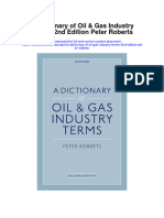 A Dictionary of Oil Gas Industry Terms 2Nd Edition Peter Roberts Full Chapter