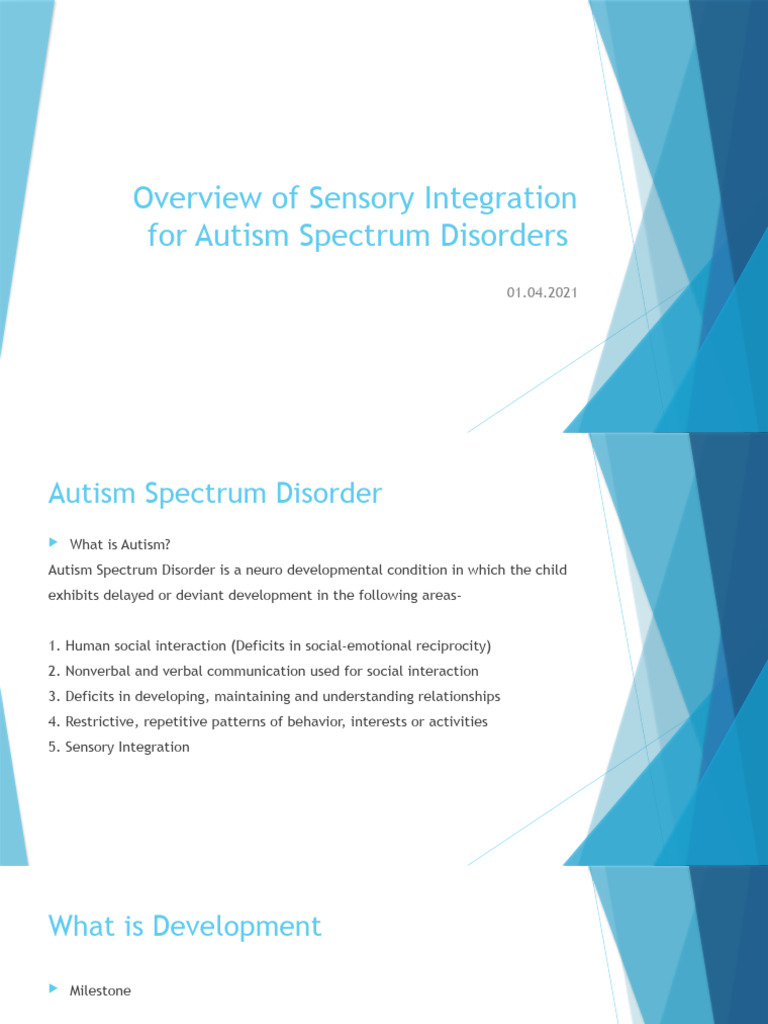 SI in Autism | PDF | Autism Spectrum | Somatosensory System