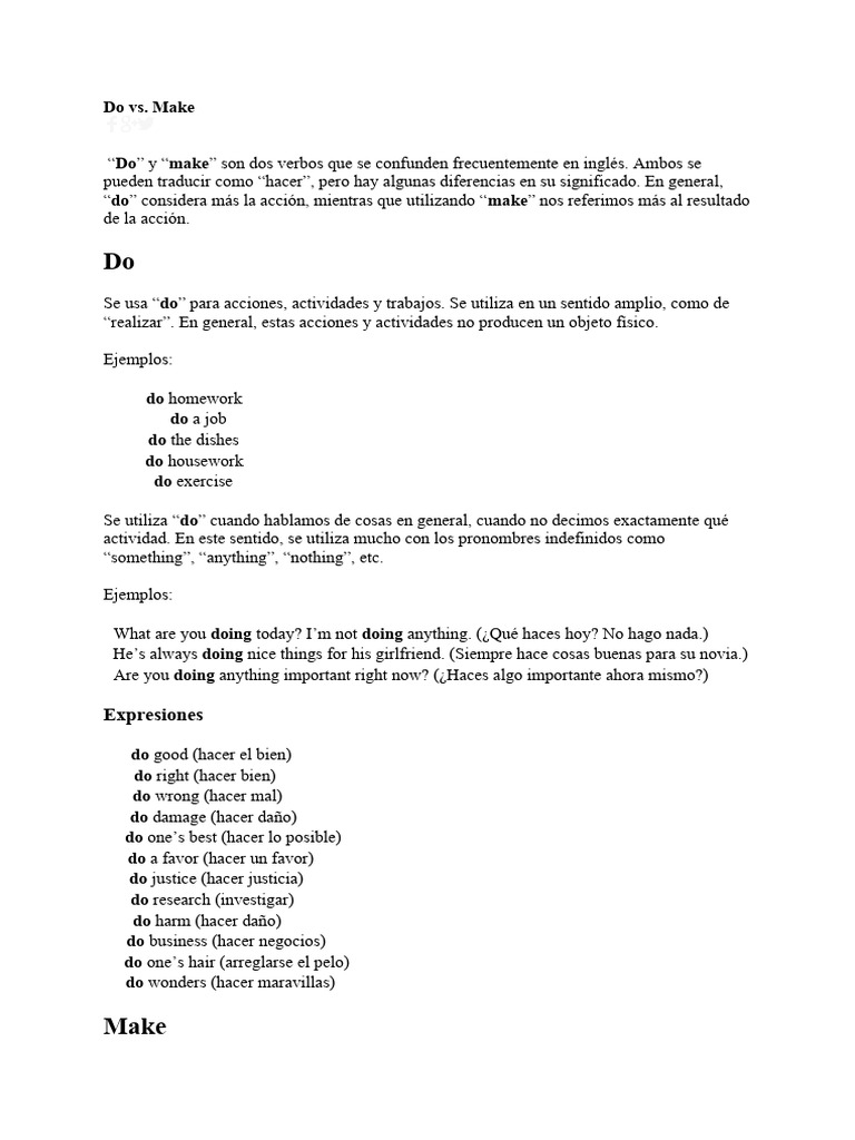 Do vs make pdf