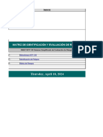 MATRIZ DE RIESGOS - INSHT NTP 330 Sistema Simplificado de Evaluación de Riesgos - Ejemplo