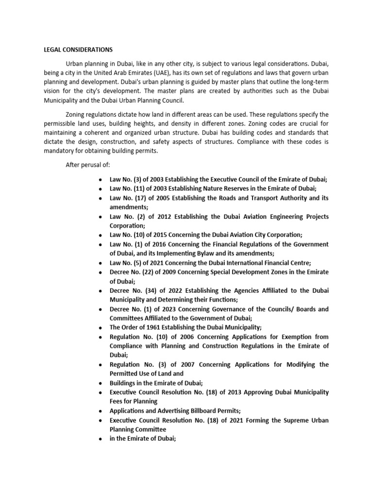 Legal Considerations