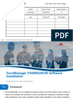 SecoManager V500R020C00 Software Installation