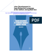 Teacher Development in Technology Enhanced Language Teaching 1St Ed Edition Jeong Bae Son Full Chapter