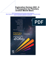 Planetary Exploration Horizon 2061 A Long Term Perspective For Planetary Exploration Michel Blanc All Chapter