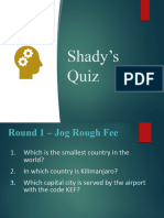 Shady's Quiz 3