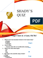 Shady's Quiz 1