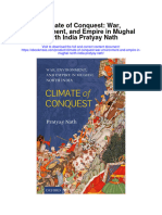 Climate of Conquest War Environment and Empire in Mughal North India Pratyay Nath Full Chapter