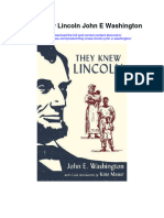 Download They Knew Lincoln John E Washington all chapter
