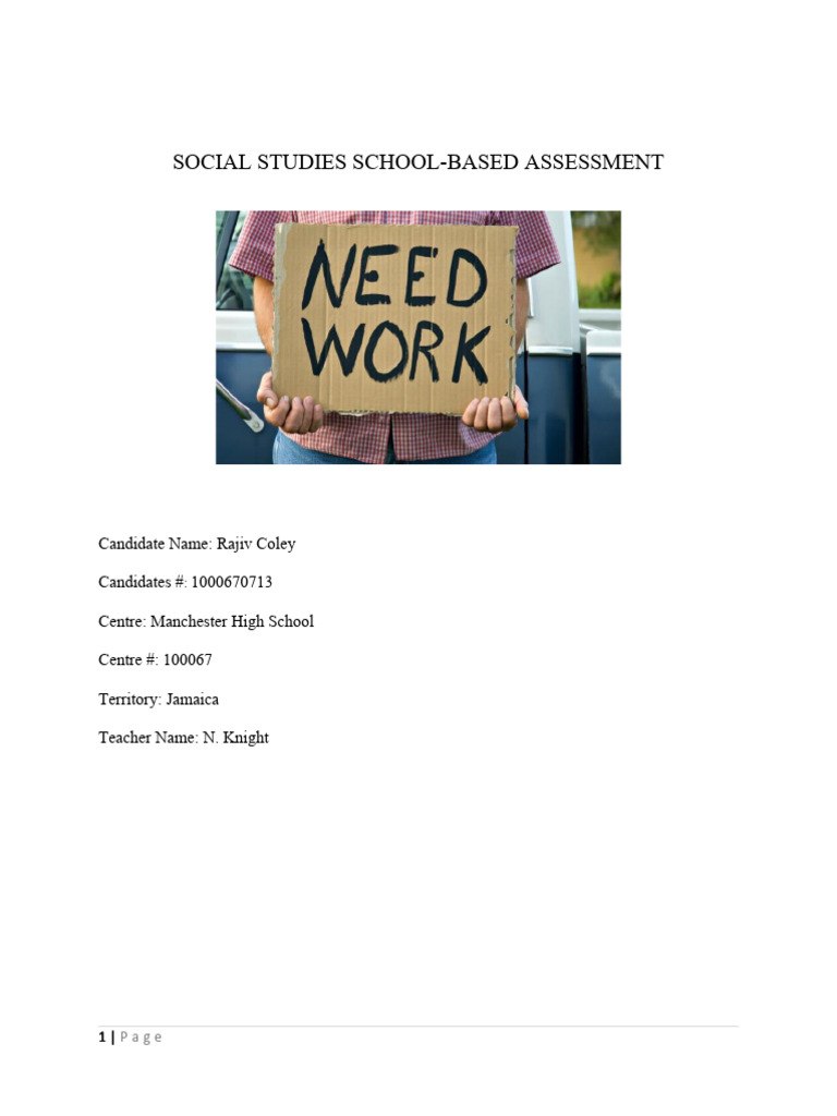 Unemployment in Community R Analysis | PDF | Questionnaire | Survey ...