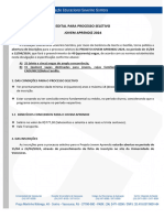 Edital Para Processo Seletivo Jovem Aprendiz 2024