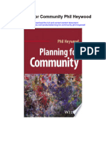 Download Planning For Community Phil Heywood all chapter