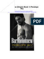 Bartholomew Empire Book 1 Penelope Sky Full Chapter