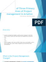 The Role of Three Primary Objectives of Project