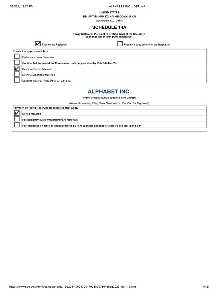 Alphabet inc googl pdf corporate governance artificial