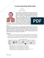 Diagnosis of A Recurring Pump Shaft Failure