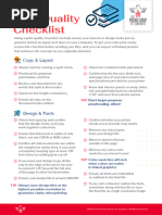 Phoenix Print Quality Checklist V1