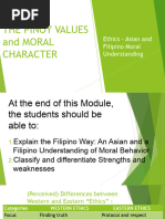 Asian Filipino Moral Character and Values 2nd Sem 2023 2024