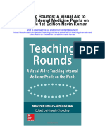 Download Teaching Rounds A Visual Aid To Teaching Internal Medicine Pearls On The Wards 1St Edition Navin Kumar full chapter