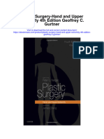Plastic Surgery Hand and Upper Extremity 4Th Edition Geoffrey C Gurtner All Chapter