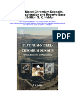 Download Platinum Nickel Chromium Deposits Geology Exploration And Reserve Base 1St Edition S K Haldar all chapter