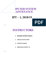 Ipt - I 2018-19 Introduction