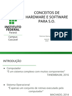 SO - Aula 02 - Hardware e Software