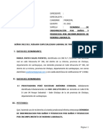 Demanda de Indemnización Por Daños y Perjuicios Por Incumplimiento de Normas Laborales-Maria Jovita Salas Fuentes 1