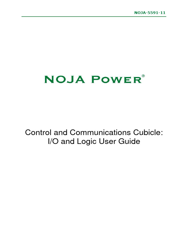 NOJA-5591-11 IO and Logic User Guide - 0 | PDF | Programmable Logic ...