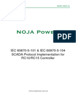 NOJA-5604-21 IEC60870-5-101 and 104 Protocol Implementation