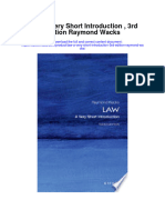 Download Law A Very Short Introduction 3Rd Edition Raymond Wacks full chapter