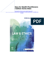 Law and Ethics For Health Practitioners 1St Edition Sonia Allan Full Chapter