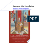 Law As Performance Julie Stone Peters Full Chapter