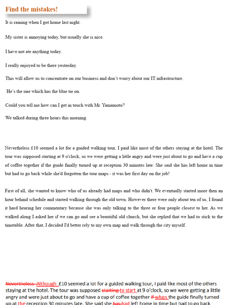 Common English Grammar Mistakes | PDF