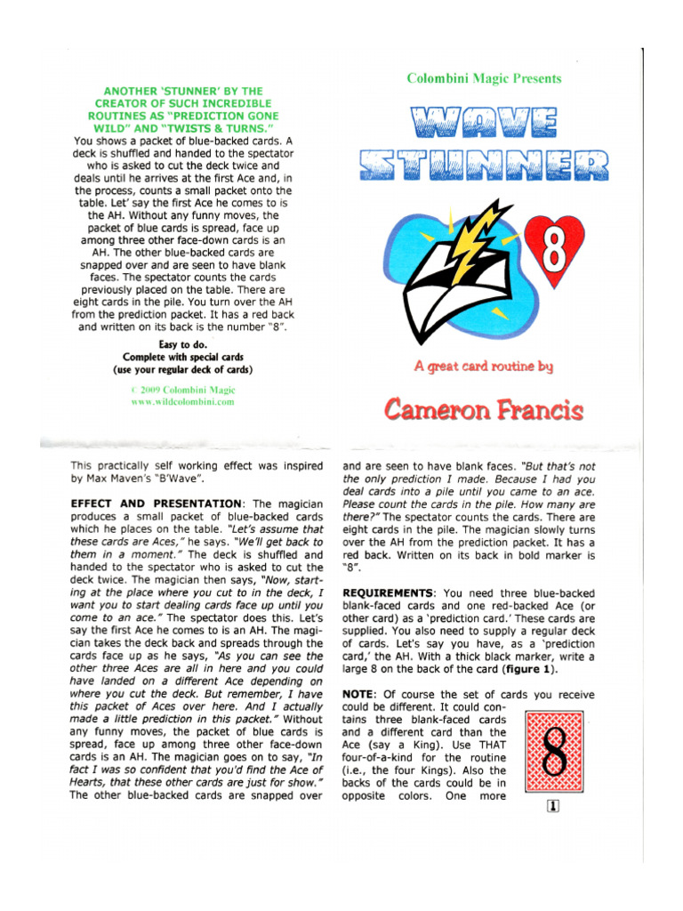 Aldo Colombini - Wave Stunner (Cameron Francis) | PDF