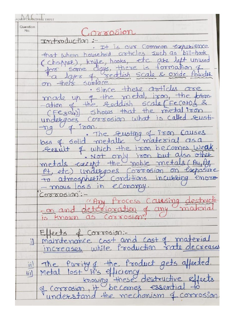 Corrosion Notes | PDF
