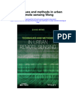 Techniques and Methods in Urban Remote Sensing Weng Full Chapter