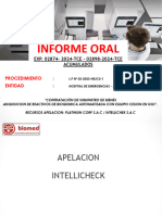 Informe Oral Hospital Jose Casimiro Ulloa - L.P #03-2023-Hejcu-1