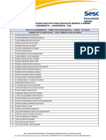 Resultado Escola Sesc Ananindeua 2024