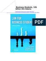 Download Law For Business Students 12Th Edition Alix Adams full chapter