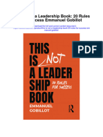 Download This Is Not A Leadership Book 20 Rules For Success Emmanuel Gobillot all chapter