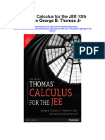 Thomas Calculus For The Jee 13Th Edition George B Thomas JR All Chapter