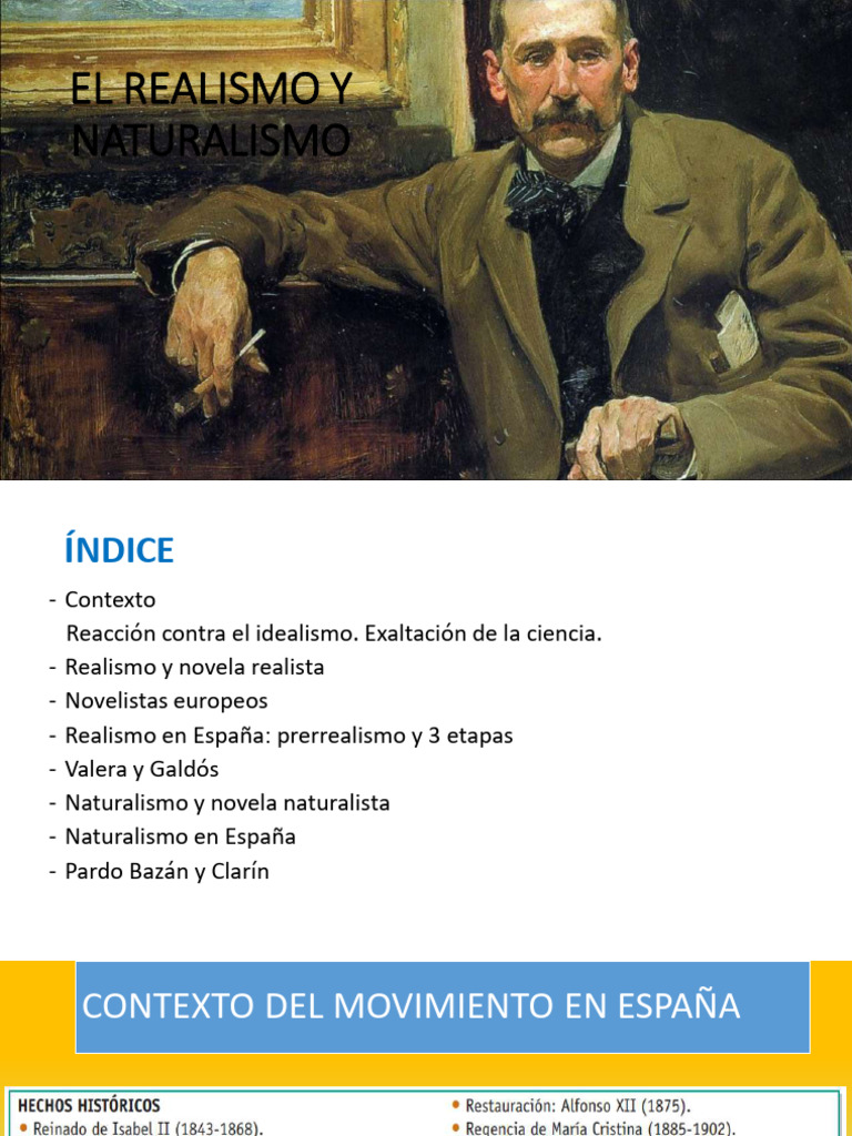 Realismo y Naturalismo en España | PDF | Realismo literario