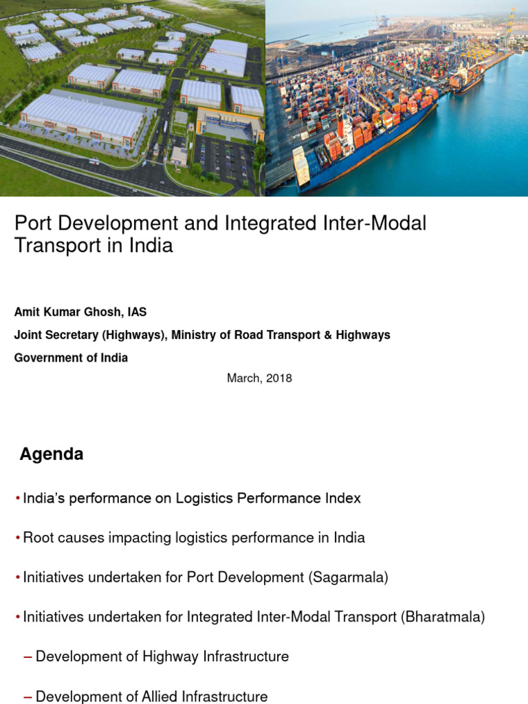 Port Development & Transport in India | PDF | Economies | Transport
