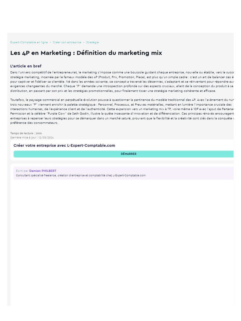 Définition et Stratégie des 4P Marketing | PDF | Commercialisation | Marque