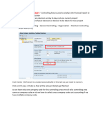 4 Controlling Area - Define, Assign, Profit Center Cost Center