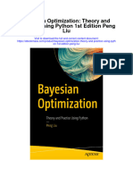 Bayesian Optimization Theory and Practice Using Python 1St Edition Peng Liu Full Chapter