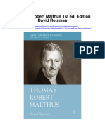 Download Thomas Robert Malthus 1St Ed Edition David Reisman all chapter