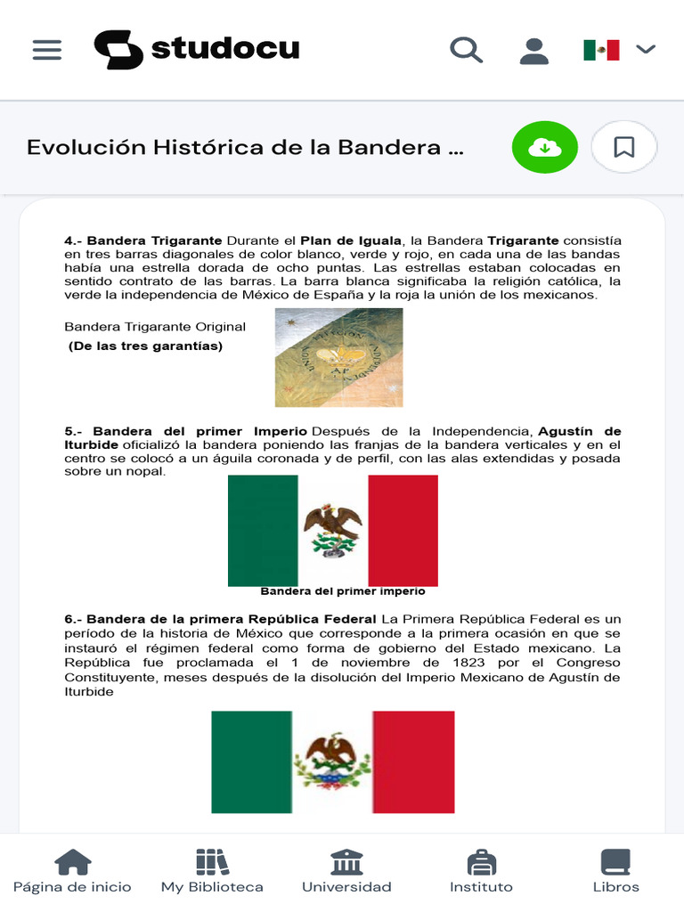 Evolución Histórica de la Bandera Mexicana Febrero 2020 - Evolución