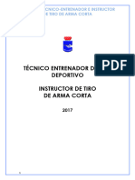 Curso de Instructor de Tiro de Arma Corta